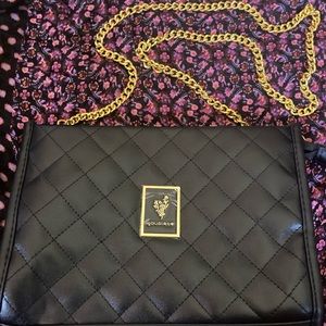 Younique gold chain Crossbody faux leather